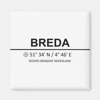 Breda Coordinaten - Breda Coordinates Magneet