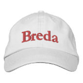 Breda Embroidered Baseball Cap (Voorkant)
