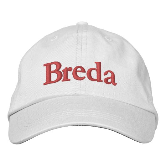 Breda Embroidered Baseball Cap (Voorkant)