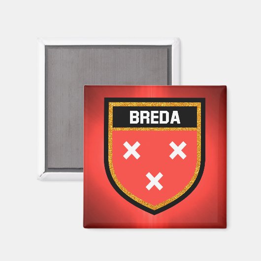 Breda Flag Magneet (Voorkant / Achterkant)