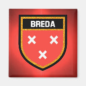 Breda Flag Magneet (Voorkant)
