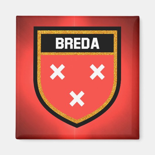 Breda Flag Magneet (Voorkant)
