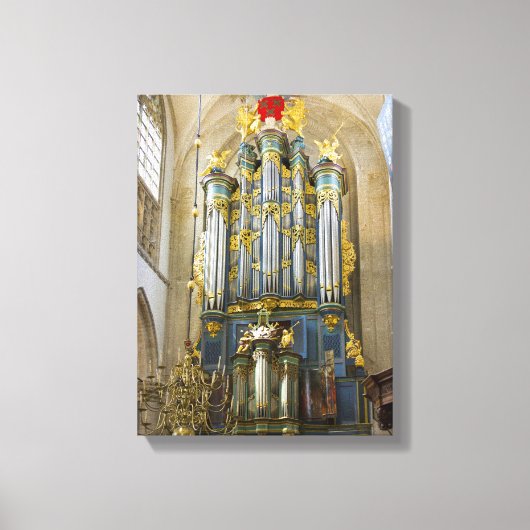 Breda Grote Kerk organ Canvas Afdruk (Voorkant)