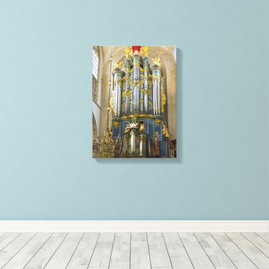 Breda Grote Kerk organ Canvas Afdruk (Insitu (Houten vloer))