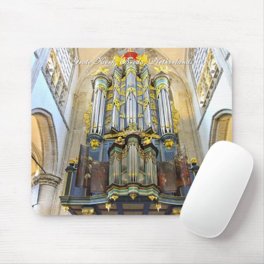 Breda Grote Kerk organ mousepad Muismat (Met muis)