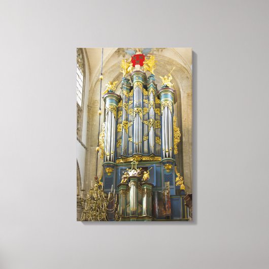 Breda Grote Kerk orgel Canvas Afdruk (Voorkant)