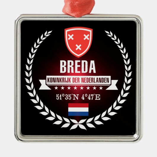 Breda Metalen Ornament (Voorkant)