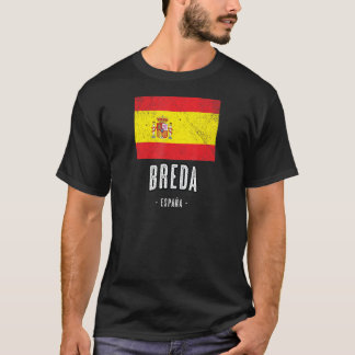 Breda Spanje Es Vlag Stad Bandera Ropa T-shirt