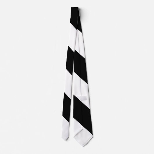 Brede band Universiteit van Zwart-wit Stropdas (Achterkant)