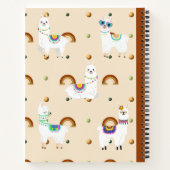 Brede bestuurde Cute Lamas spiraal Samenstelling Notitieboek (Achterkant)