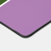 Brede bos groene verticale strepen op lavendel bureaumat (Hoek)