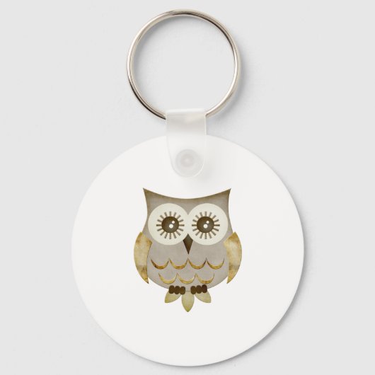 Brede Eyes Owl Sleutelhanger (Voorkant)