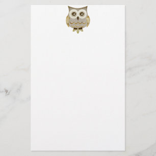 Brede Eyes Owl Stationery Briefpapier
