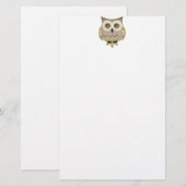Brede Eyes Owl Stationery Briefpapier (Voorkant / Achterkant)