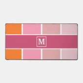 Brede Feminine Stripes met monogram Bureaumat (Voorkant)