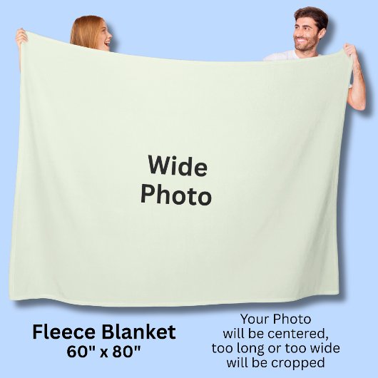 Brede foto 150 cm x 200 cm fleece deken