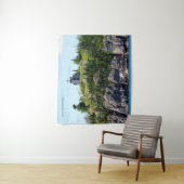 Brede hoek van de vuurtoren van Huron Island Wandkleed (In situ)