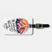 Brede horizon - Chic Modern Vibrant Bagagelabel (Voorkant horizontaal)