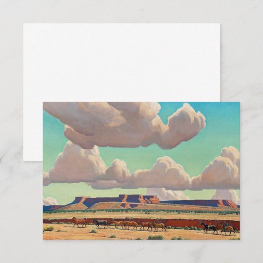 Brede landen van de Navajo door Maynard Dixon Bedankkaart (Voorkant / Achterkant)