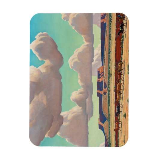 Brede landen van de Navajo door Maynard Dixon Magneet (Verticaal)