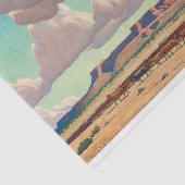 Brede landen van de Navajo door Maynard Dixon Tissuepapier (Detail)