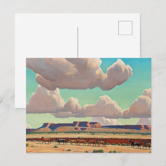 Brede landen van de Navajo door Maynard Dixon Uitnodiging Briefkaart (Voorkant / Achterkant)