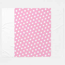 Brede Leuke Chique Pastel Roze Witte Strepen Polka Fleece Deken