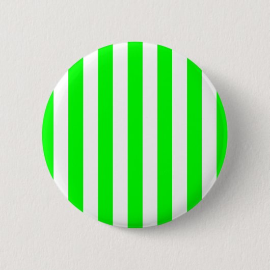 Brede limoen strepen ronde button 5,7 cm (Voorkant)