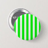 Brede limoen strepen ronde button 5,7 cm (Voorkant /achterkant)