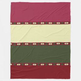 Brede moderne streep fleece deken