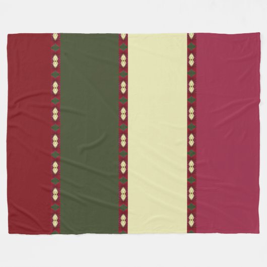 Brede moderne streep fleece deken (Voorkant (Horizontaal))