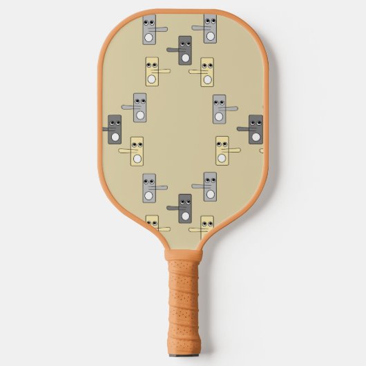 Brede mondhandgrepen pickleball paddle (Voorkant)