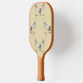 Brede mondhandgrepen pickleball paddle (Links)