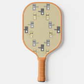 Brede mondhandgrepen pickleball paddle (Achterkant)