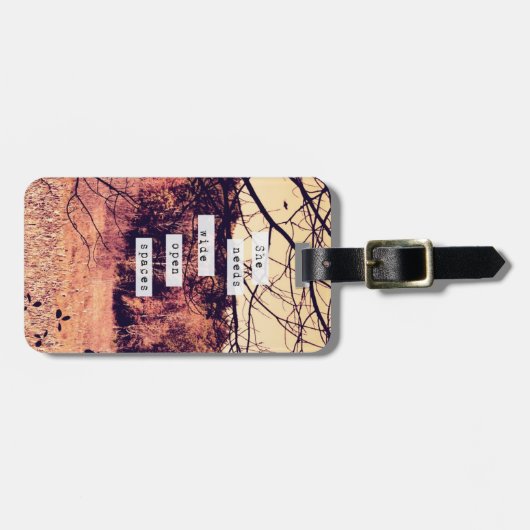 Brede open ruimtes II-Bagagelabel Bagagelabel (Voorkant horizontaal)