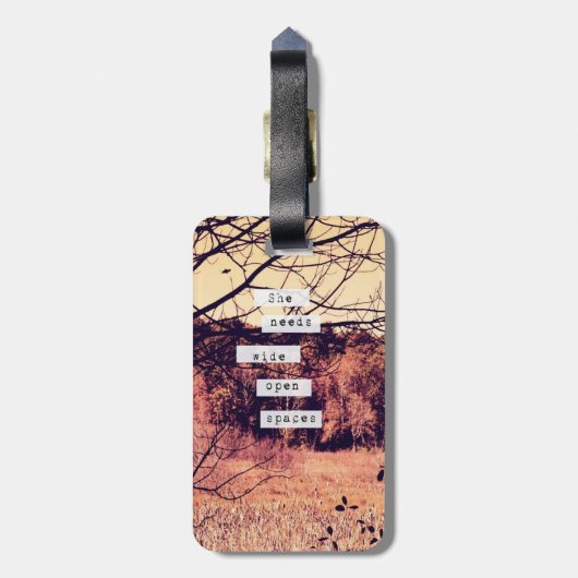 Brede open ruimtes II-Bagagelabel Bagagelabel (Achterkant verticaal)