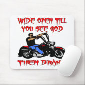 Brede open tot je God ziet en dan remt Muismat (Met muis)