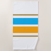 Brede Oranje Yellow Sky Blue White Racing Stripes