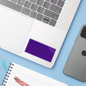 Brede Paarse ruis vinyl Sticker –  (Laptop met iPhone)