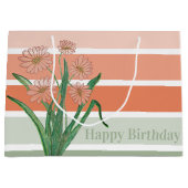 Brede pastelstreep groot cadeauzakje (Voorkant)