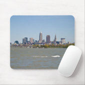 Brede Shot Cleveland Skyline Muismat (Met muis)