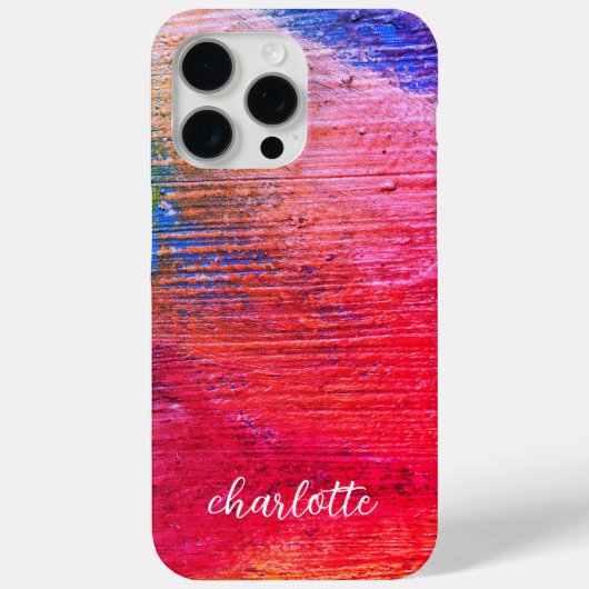 Brede slag met Monogramnaam Case-Mate iPhone Case (Achterkant)