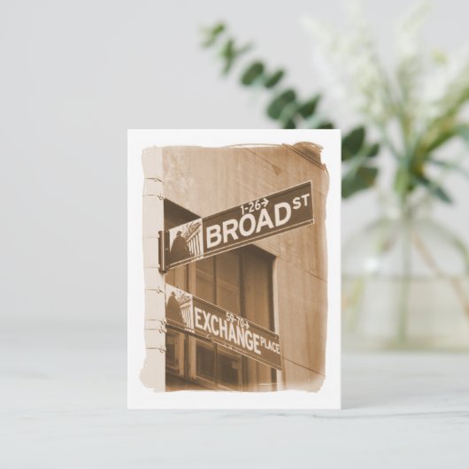 Brede St. Exchange-plaats Briefkaart (Staand voorkant)