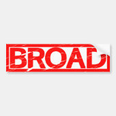 Brede Stempel Bumpersticker (Voorkant)