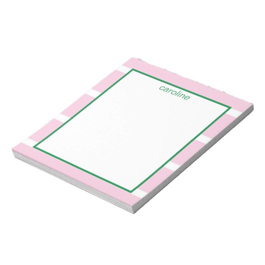 Brede streep Licht Roze Notitieblok (Linkerzijde)