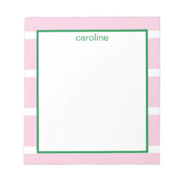 Brede streep Licht Roze Notitieblok