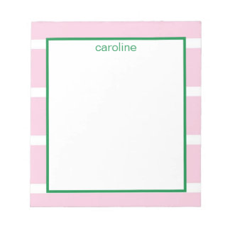 Brede streep Licht Roze Notitieblok