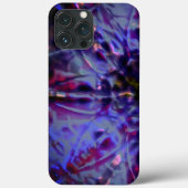 Brede textuur, donker violet, verbrand tot paars g Case-Mate iPhone case (Achterkant)