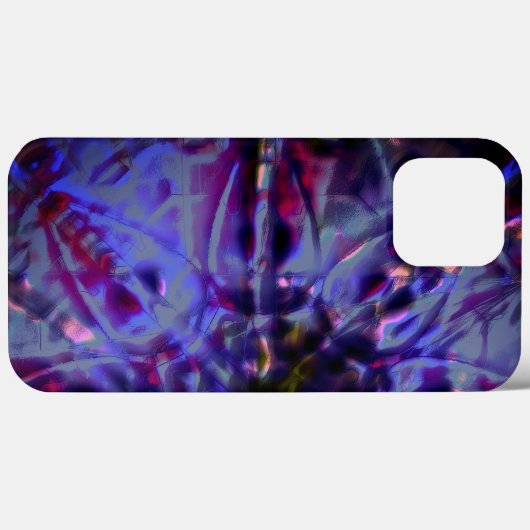 Brede textuur, donker violet, verbrand tot paars g Case-Mate iPhone case (Achterkant (horizontaal))