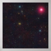 Brede Uitzicht Constellation Cetus Star Cluster Poster (Voorkant)